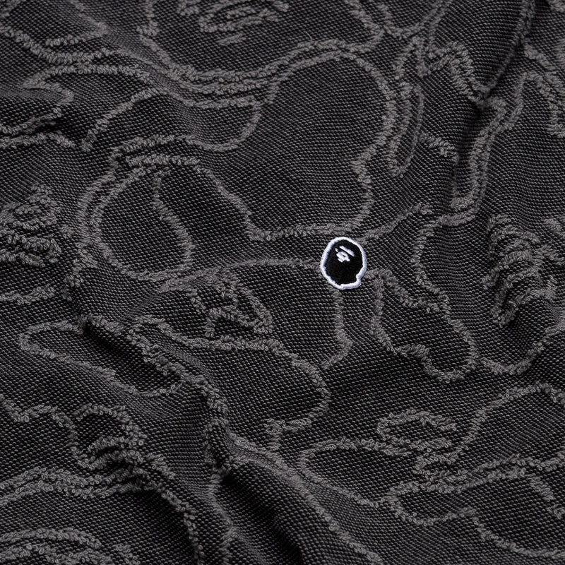 A Bathing Ape Line Camo Jacquard Crewneck - Black