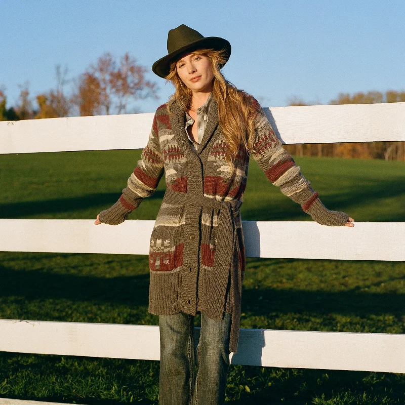 Aztec Belted Cardigan