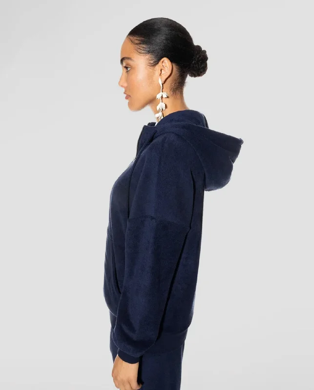 Hooded Cardigan Rebeca Series Blue