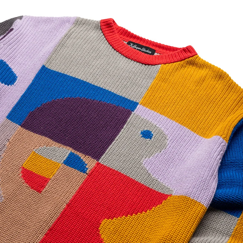 KidSuper Bauhaus Paint Palette Sweater - Multi