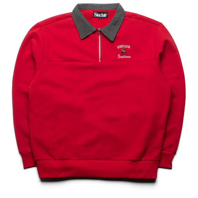 Sinclair Stallions Quarter Zip - Red