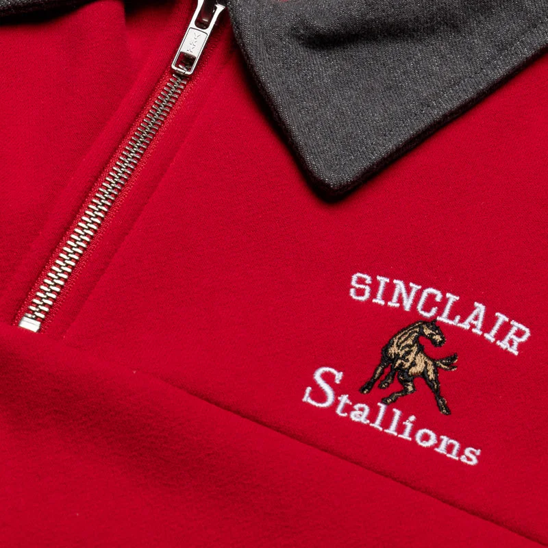 Sinclair Stallions Quarter Zip - Red