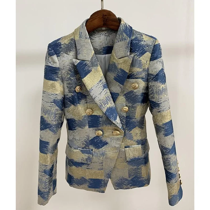 Jacquard Blazer Women - Casual - Printed