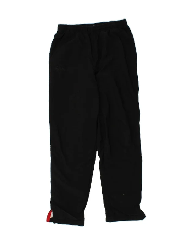 AUSTRALIAN L'ALPINA Womens Tracksuit Trousers IT 42 Medium Black Polyester