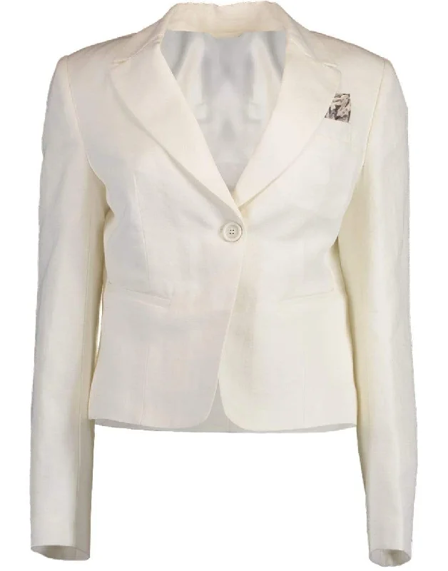 Crop Peak Lapel Blazer