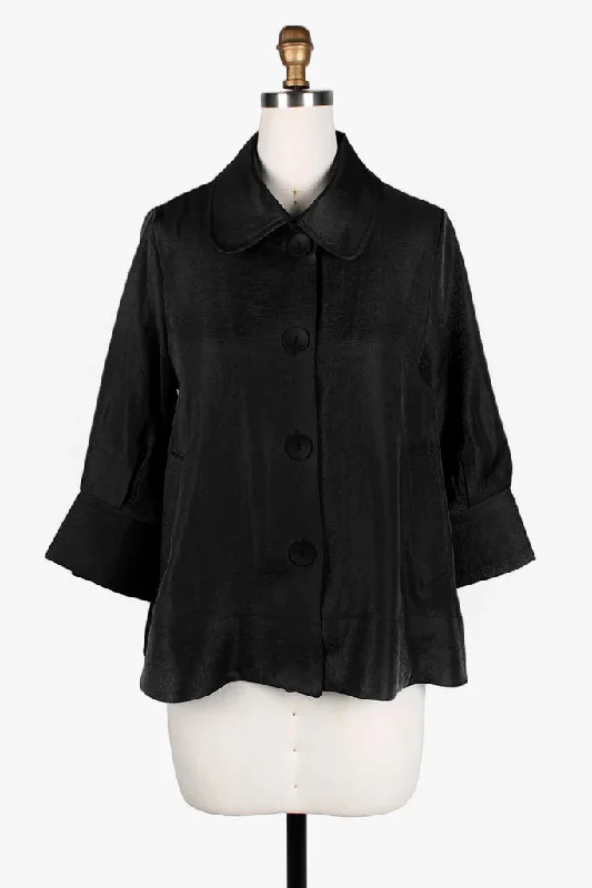 Damee Wide Ball collar jacket 4741-BLK