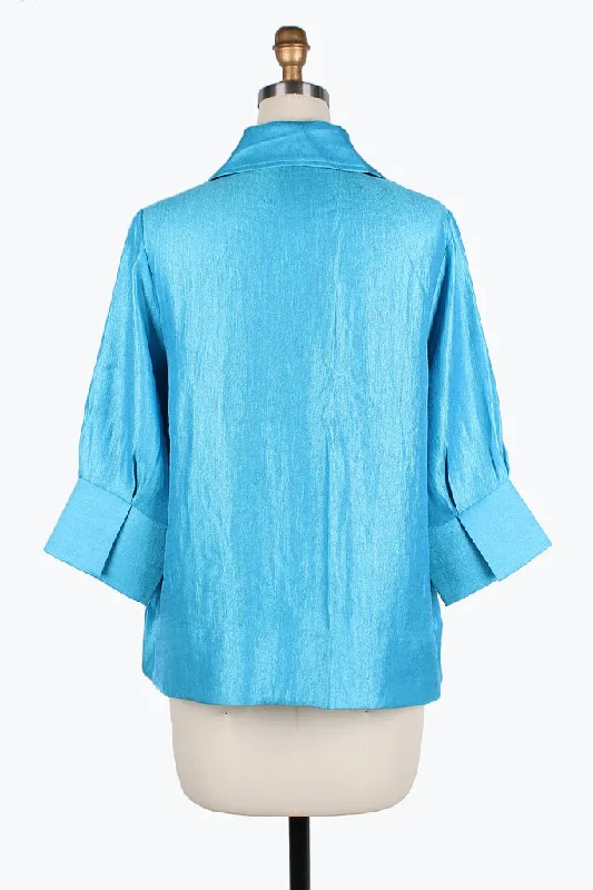 Damee Wide Ball collar jacket 4741-Sky