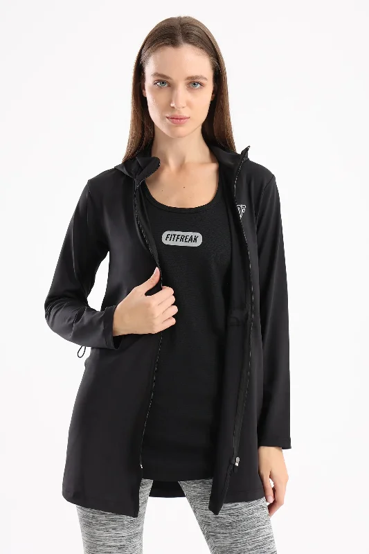 Drawstring Oversized Jacket (13029) - Fit Freak