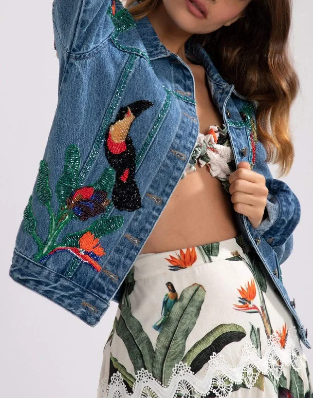 Embroidered Denim Jacket