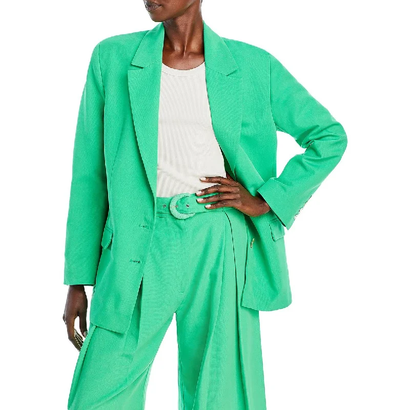 FARM Rio Womens Solid  Two-Button Blazer