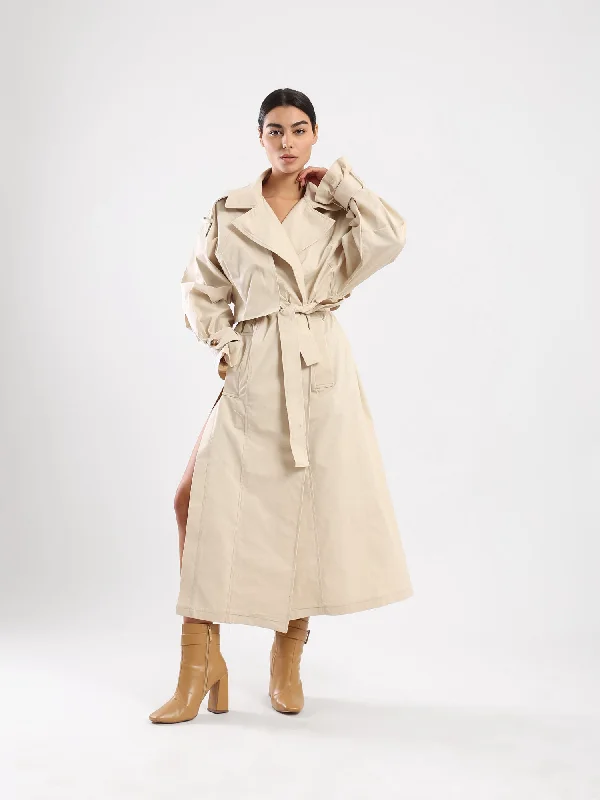 Gabardine Sophia Trench Coat - Kei Dress