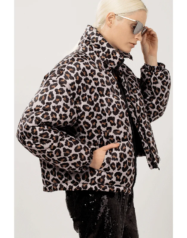 Giubbino Leopard Puffer Jacket