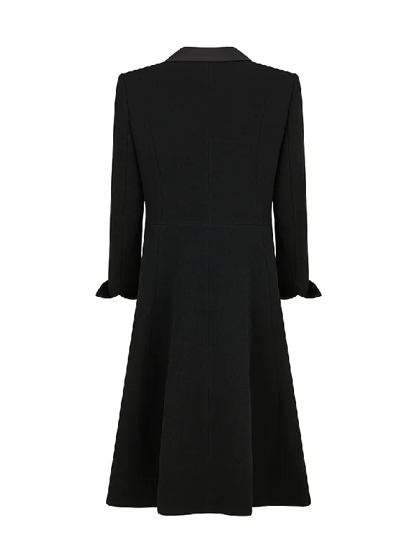 Hanna Wool Crepe Frock Coat