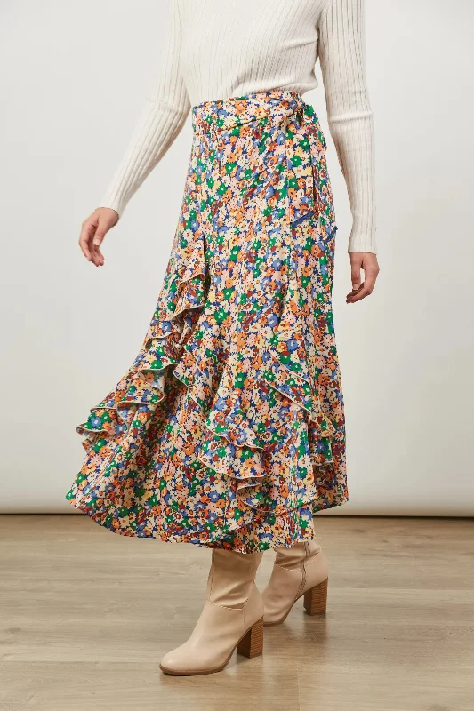 Isle of Mine Romance Wrap Skirt - Meadow Bloom