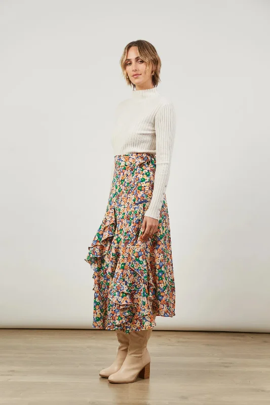 Isle of Mine Romance Wrap Skirt - Meadow Bloom