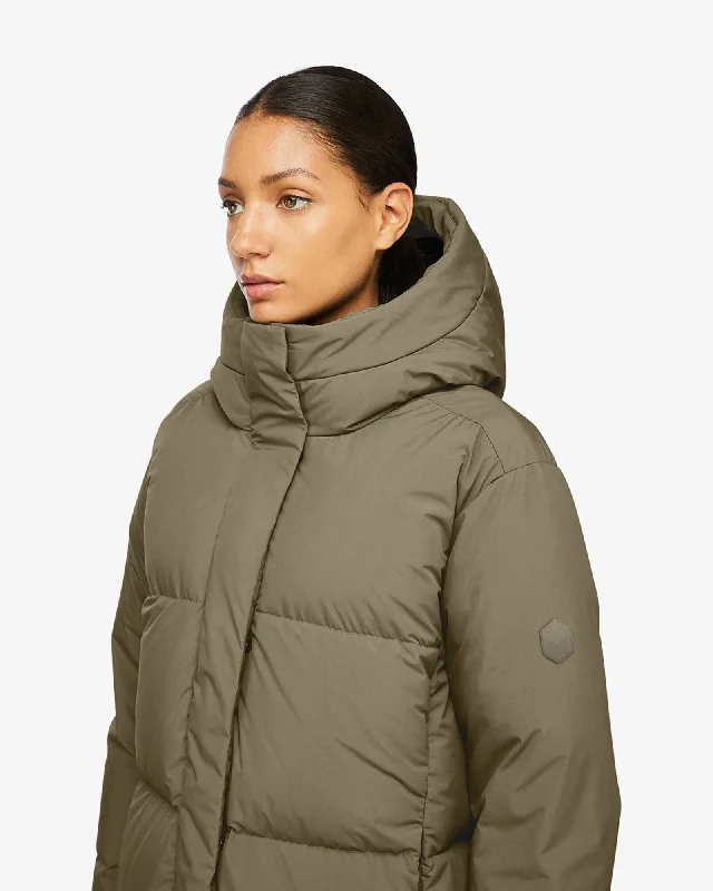 June Puffer Down Jacket (Taupe)