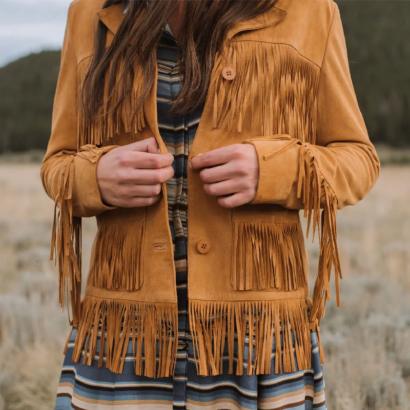 Lamb Suede Fringed Jacket