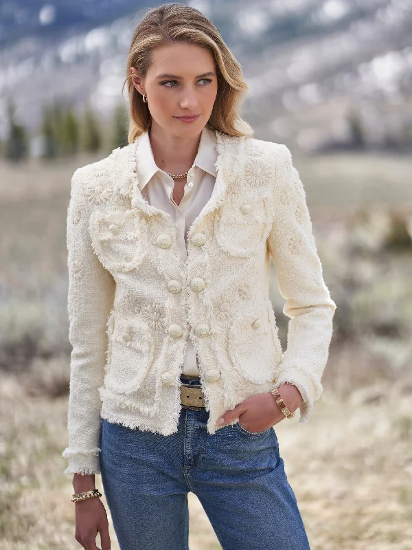 Michon Embroidered Tweed Jacket