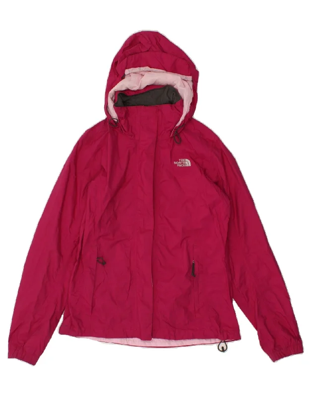 THE NORTH FACE Womens Hooded Rain Jacket UK 10 Small Pink Nylon