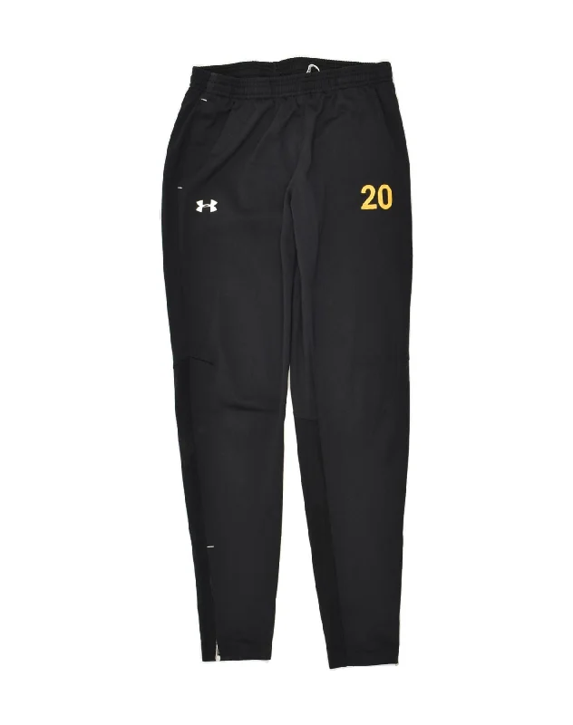 UNDER ARMOUR Womens Tracksuit Trousers UK 8 Small Black