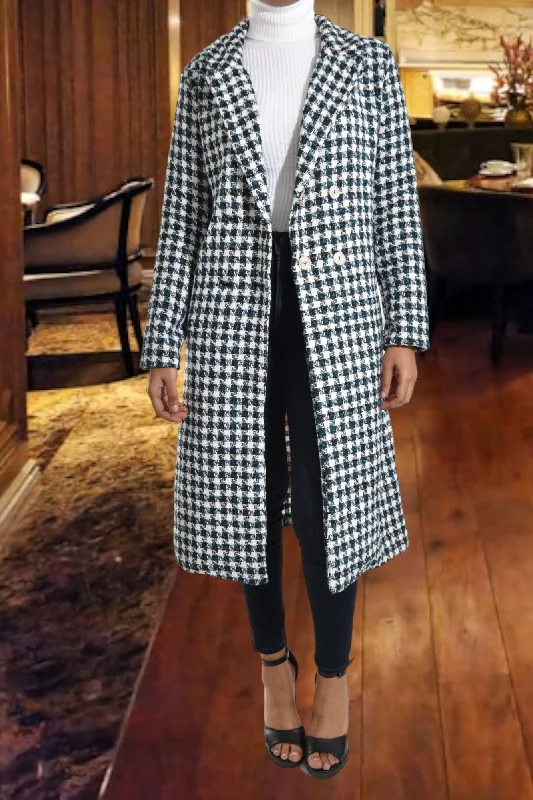 Patterned Heavy Weight Long Coat