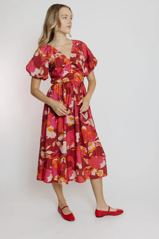 Annalee Dress in Rust Floral