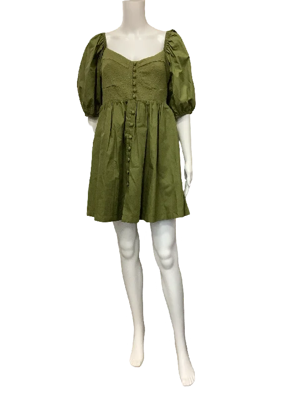 Anthrolopologie Dress Maeve Mini Green Size S