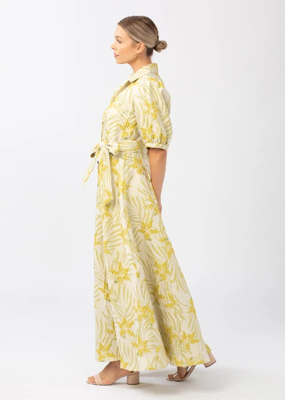 Charlotte Collared Gown Pear Blossom