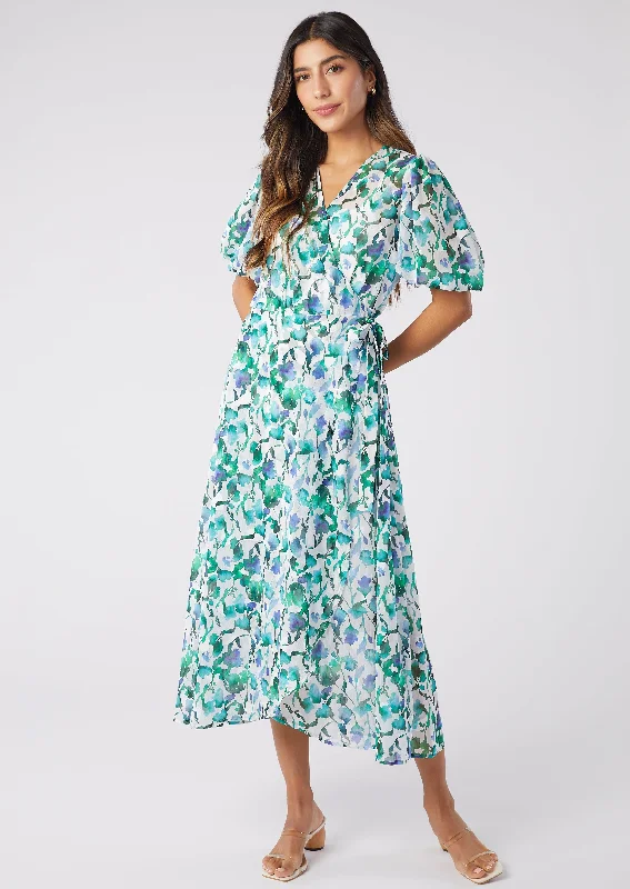 Diane Dress Watercolor Vine