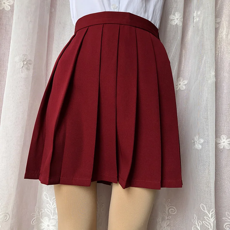 High waist pleated skirt YV40221