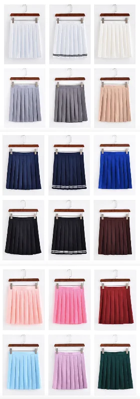 High waist pleated skirt YV40221