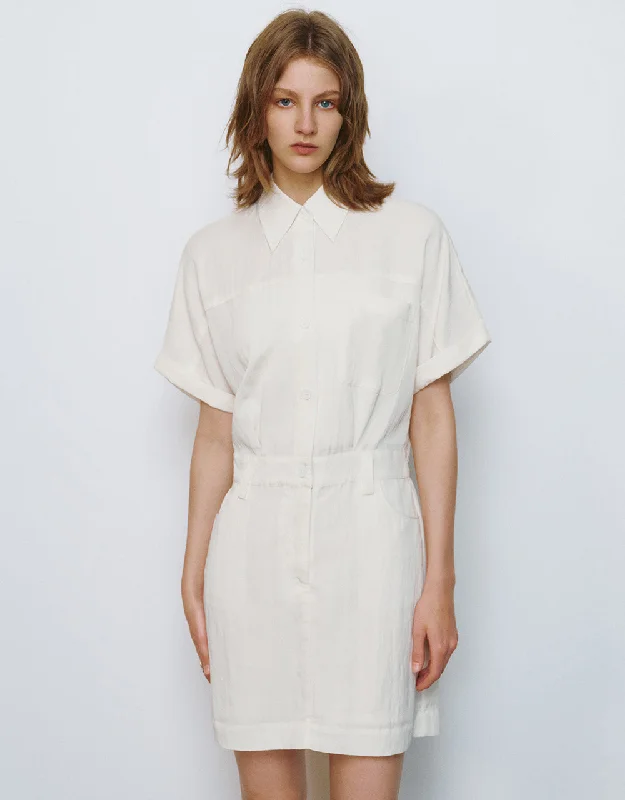 Loose A-Line Shirt Dress