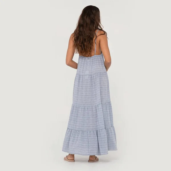 Rusty Siena Maxi Dress - Antarctic Blue