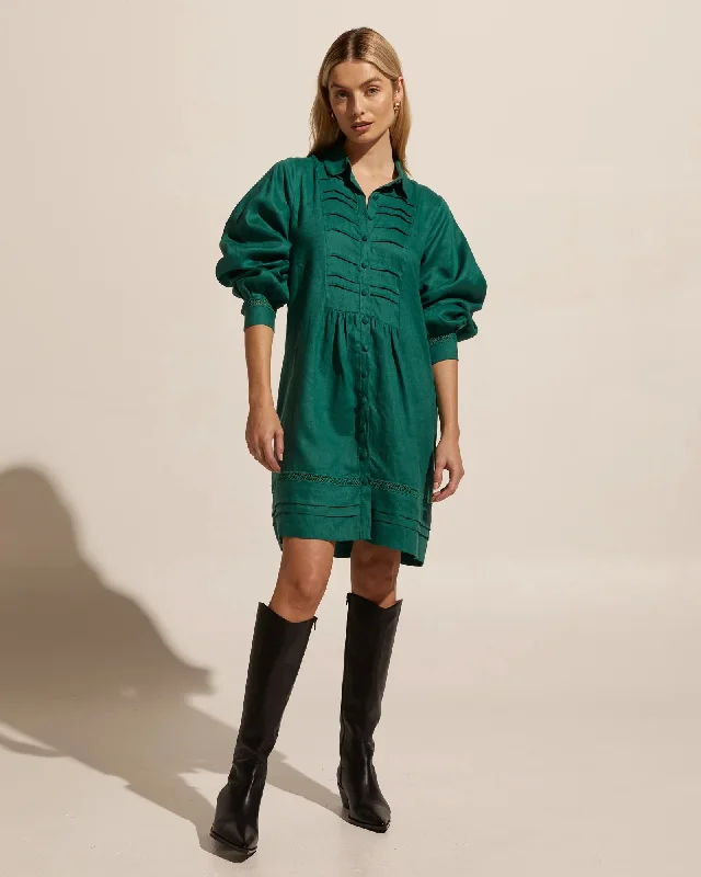 ZOE KRATZMANN - Scheme linen dress - Juniper! 6-10