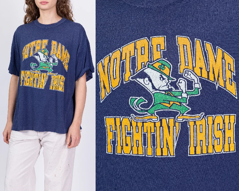 80s Notre Dame Fightin' Irish Burnout Tee - Men's XL