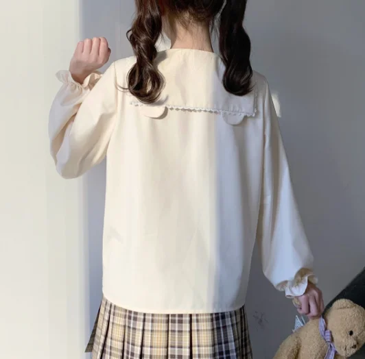 Japanese rabbit bear embroidered shirt yv30210