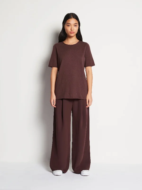 JHL Crew T (Fine Cotton Cashmere) Chestnut