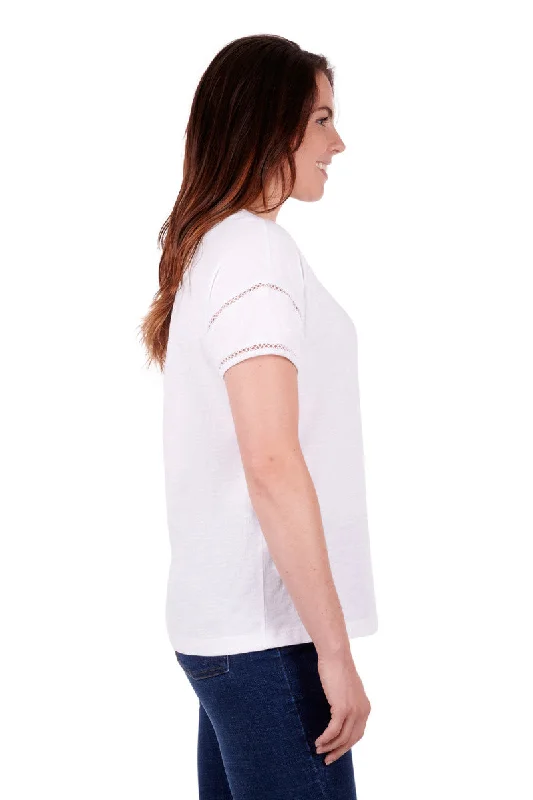 T3S2548054 Thomas Cook Women's Blake SS Tee White