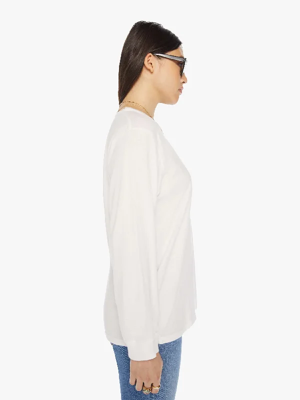 The Long Sleeve Rowdy - Bright White