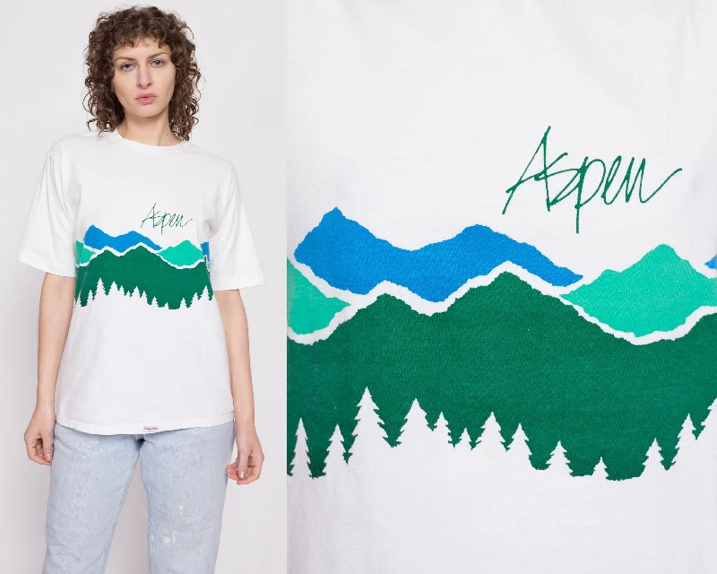 Vintage Aspen Tourist T Shirt - Men's Medium, Women's Large