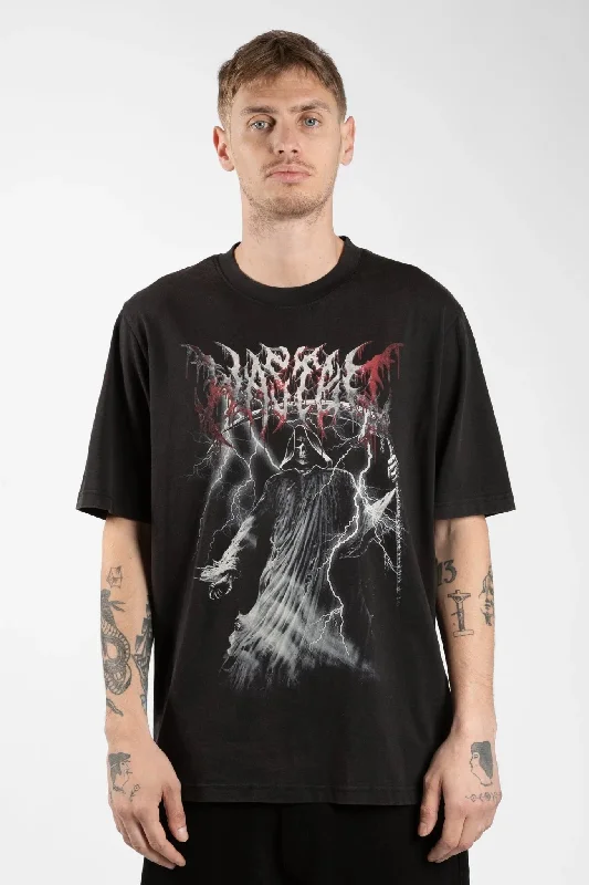 Wasted Paris Scythe T-Shirt - Faded Black