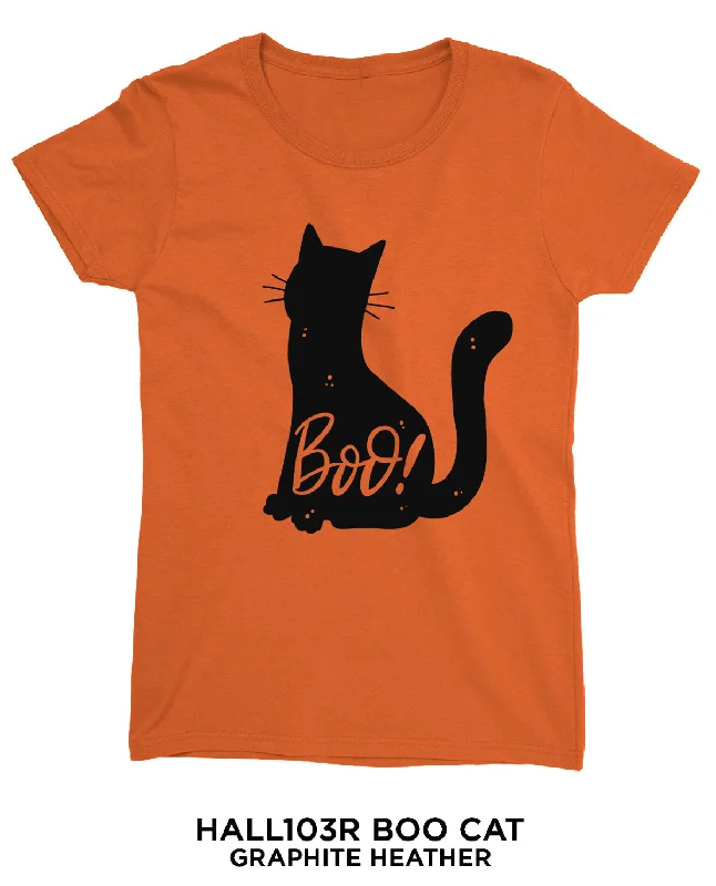 Women's Boo Cat Short Sleeve Tee