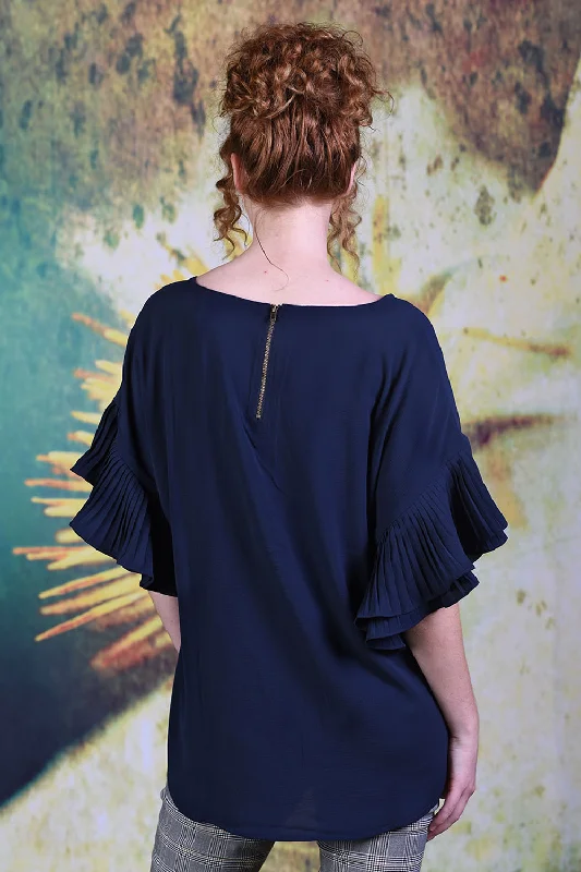 Dayna Top - Plain Navy