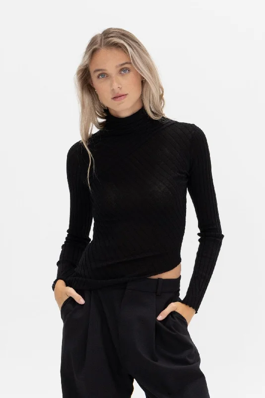 Knit Top, Black