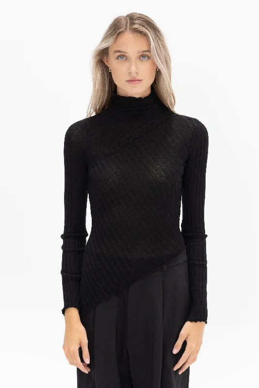 Knit Top, Black