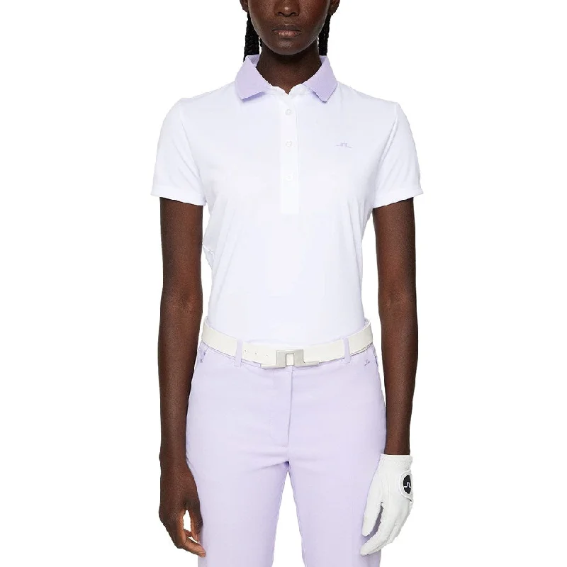 J.Lindeberg Women's Cassie Golf Polo Shirt - White