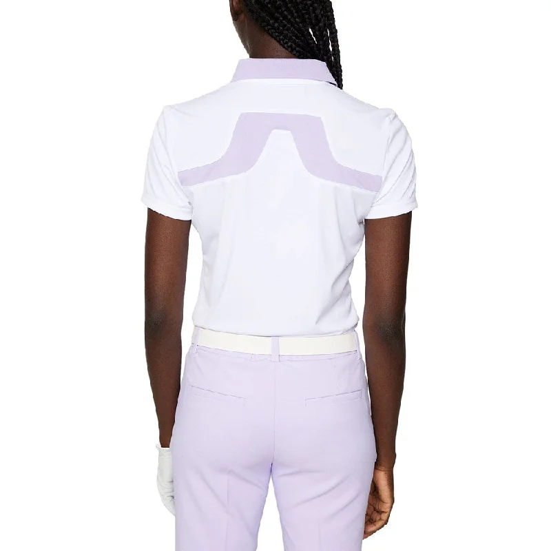 J.Lindeberg Women's Cassie Golf Polo Shirt - White