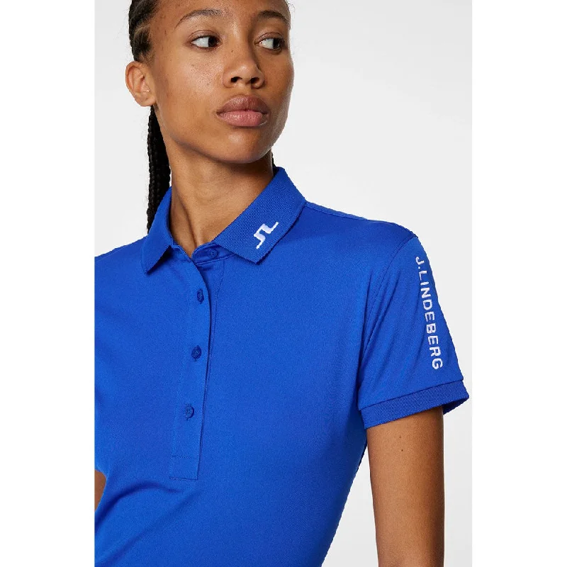 J.Lindeberg Women's Tour Tech Golf Polo Shirt - Club Blue