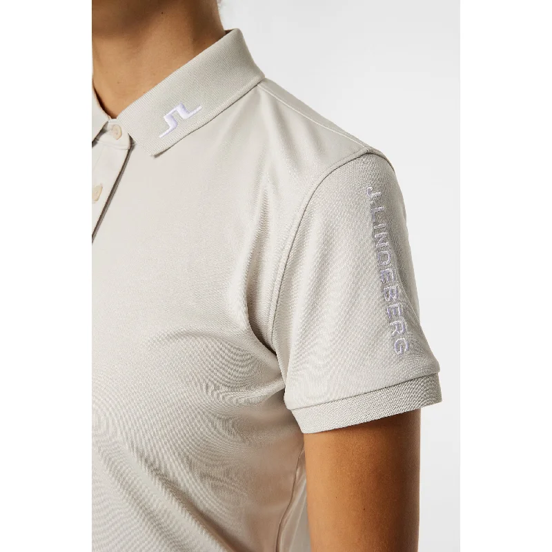 J.Lindeberg Women's Tour Tech Golf Polo Shirt - Moonbeam