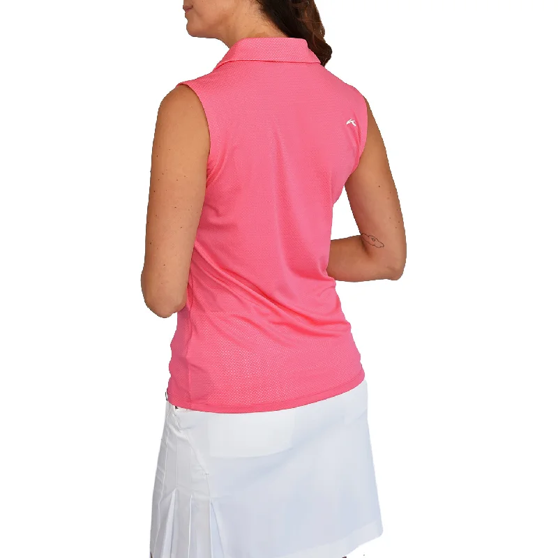 KJUS Women's Eve Sleeveless Golf Polo - Rose Pink